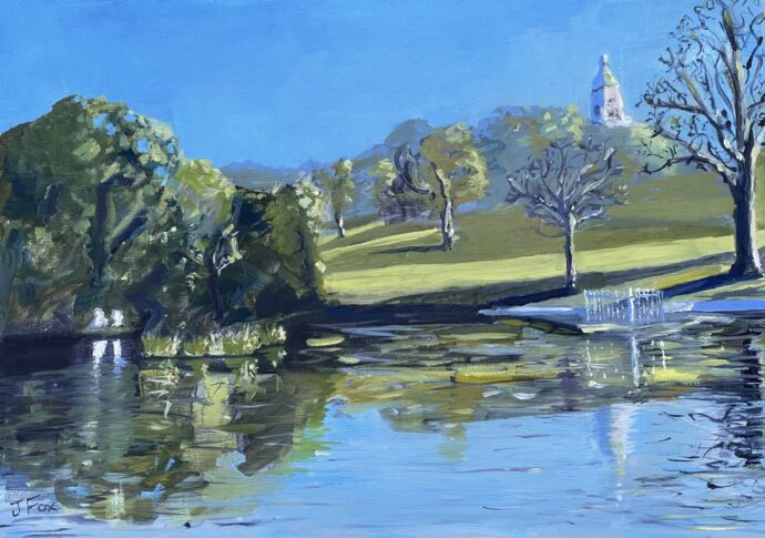 Painting of Queens Park, Brighton